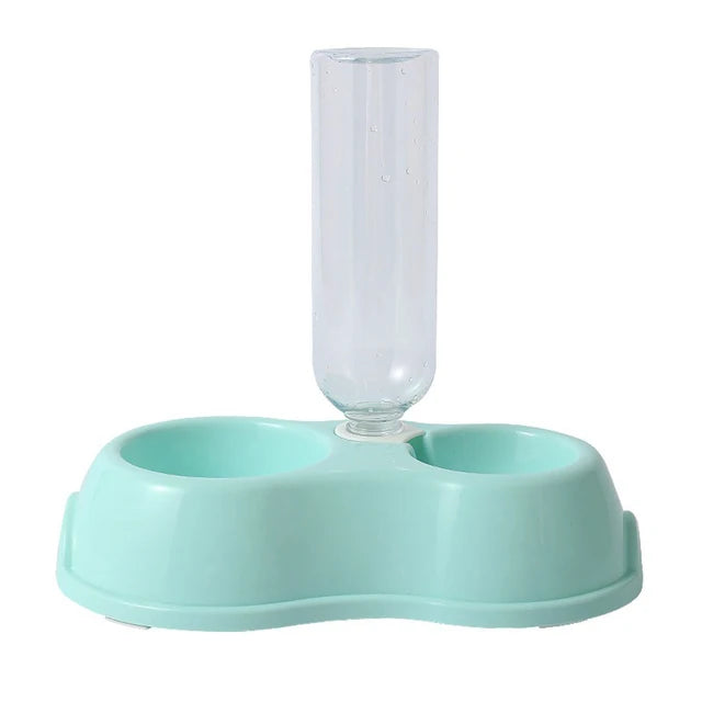 Hot cat bowl Dog bowl automatic drinking and feeding one double bowl cat