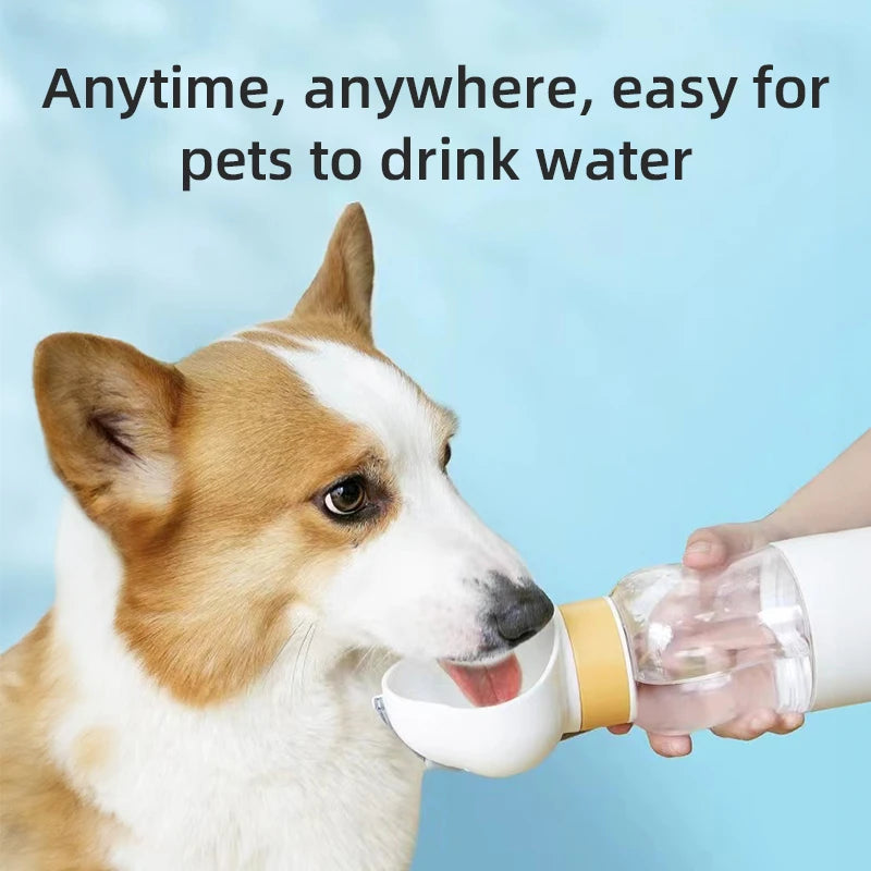 Pet Boss Pet Dog Water Bottle Feeder Bowl Portable Water Food Bottle Pets